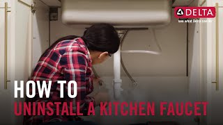 How to uninstall a kitchen Faucet