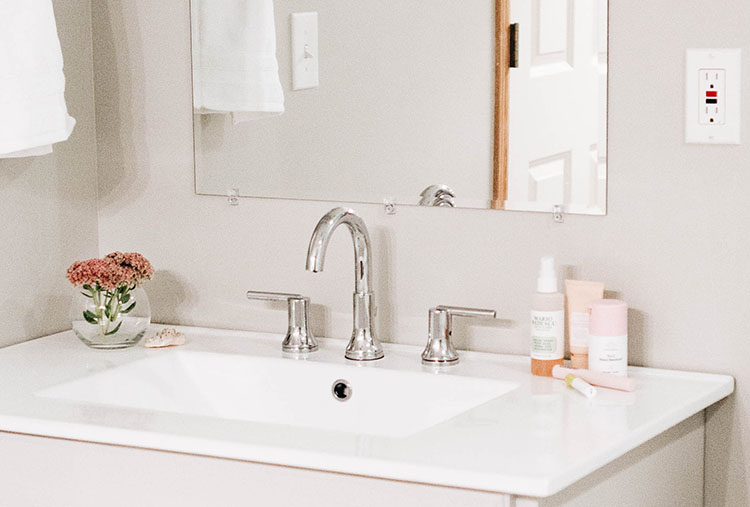 two-handle bathroom faucet