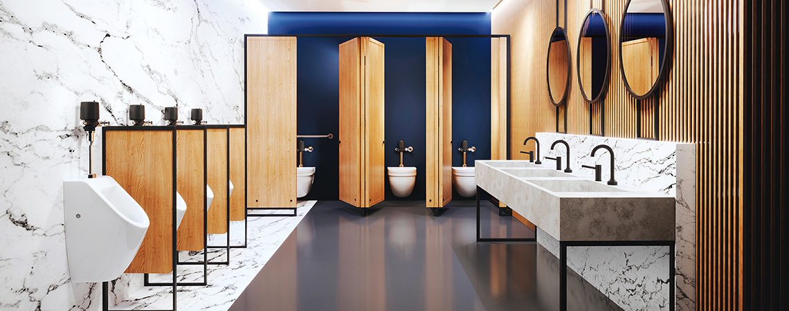Delta Commercial Matte Black Room