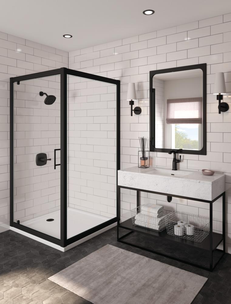 Matte Black Shower stall