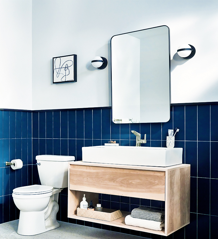 Decor Ideas for the Power Room - Go Bright