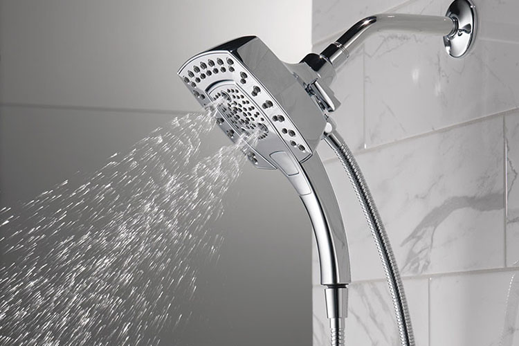 2-in-1 Shower Head with Hand Shower Combo