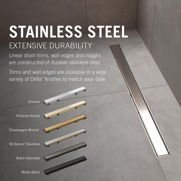 Linear Shower Drain Finishes