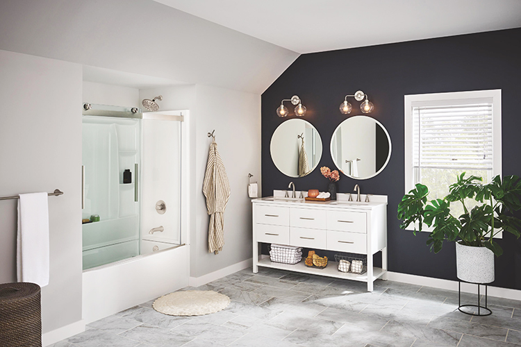 Bathroom with Plants