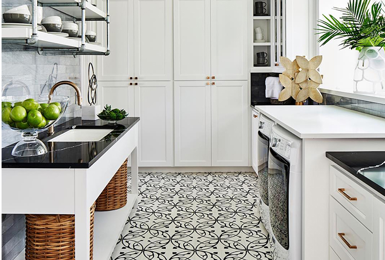 Functional Laundry Room: Combination Laundry and Butlers Pantry